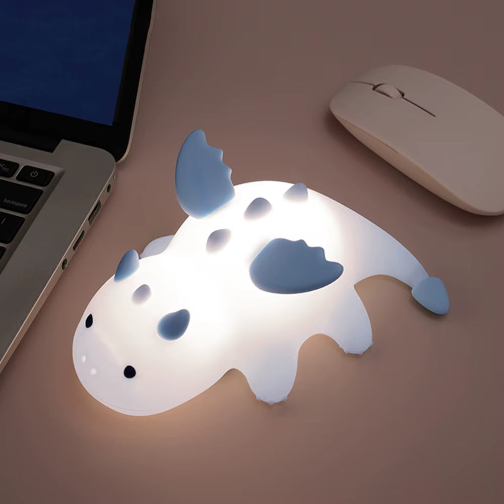 Cute Penguin Night Light for Kids Bedroom Rechargeable Animal Silicone Nursery Night Lamp Touch Control Nightlight for Baby Gift